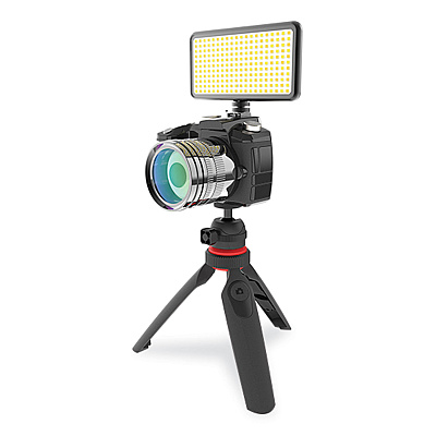 Mizco  Pro Event Video Light with Diffuser, Black (DPWL180)