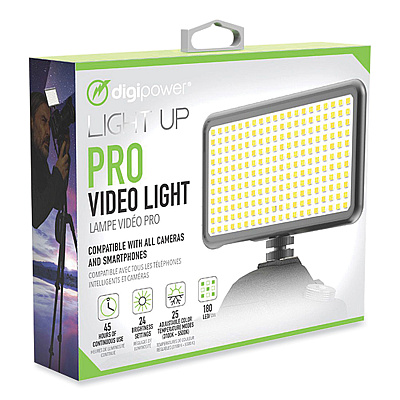 Mizco  Pro Event Video Light with Diffuser, Black (DPWL180)