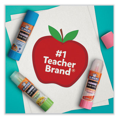 Elmer's Scented Glue Sticks, 0.21 oz, Dries in Assorted Colors, 4 Scents (EPI2142958)