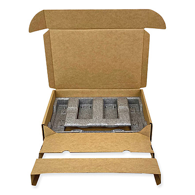 EPE USA Laptop Shipping Box, One-Piece Foldover (OPF), Large, 17.25" x 11.68" x 3.75", Brown Kraft (EPULTCS00401)