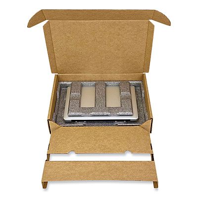 EPE USA Laptop Shipping Box, One-Piece Foldover (OPF), Large, 17.25" x 11.68" x 3.75", Brown Kraft (EPULTCS00401)
