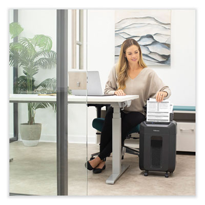 Fellowes AutoMax 100MA Micro-Cut Shredder, 100 Auto/ 10 Manual Sheet Capacity (FEL4704001)