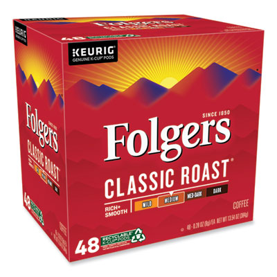 Folgers Gourmet Selections Classic Roast Coffee K-Cups, 48/Box (FOL5000363378)