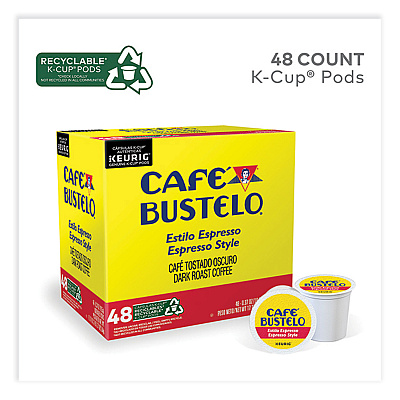 Cafe Bustelo Espresso Style K-Cups, 48/Box (GMT5000346117)