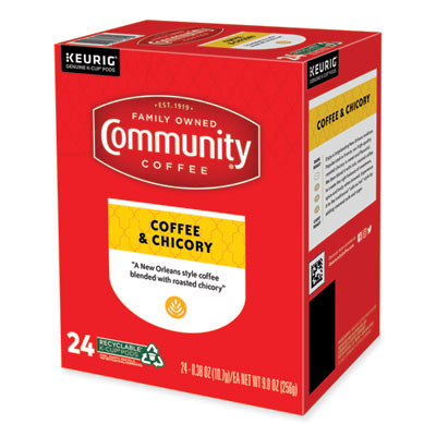 Community Coffee Coffee and Chicory K-Cup, 24/Box (GMT5000374326)