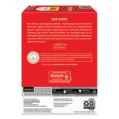 Community Coffee Coffee and Chicory K-Cup, 24/Box (GMT5000374326)
