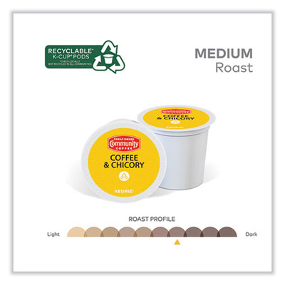 Community Coffee Coffee and Chicory K-Cup, 24/Box (GMT5000374326)