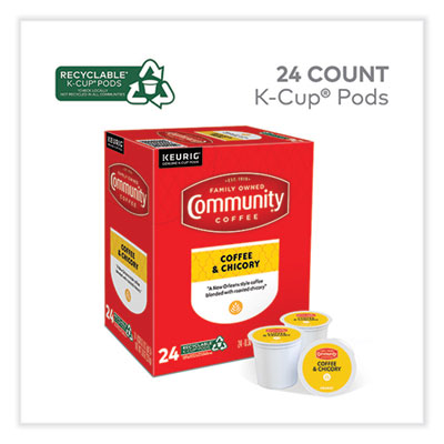 Community Coffee Coffee and Chicory K-Cup, 24/Box (GMT5000374326)