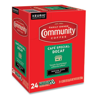 Community Coffee Cafe Special Decaf K-Cup, 24/Box (GMT5000374327)