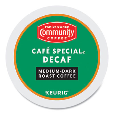 Community Coffee Cafe Special Decaf K-Cup, 24/Box (GMT5000374327)
