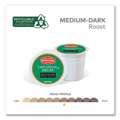 Community Coffee Cafe Special Decaf K-Cup, 24/Box (GMT5000374327)