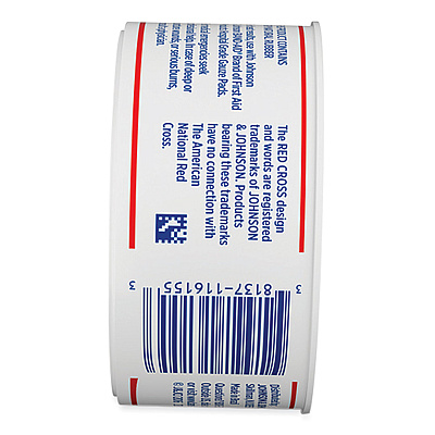 BAND-AID Water Block Waterproof Medical Tape, Dry Rubber, 1 x 10 yds, White (JOJ117121)