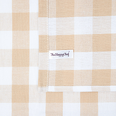 Sc Buffalo Plaid Kitchen Towel 20x30 Beige, Pack Of 6 (P-SC-KT-BUF-BGE)