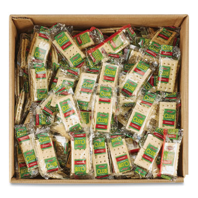 Kellogg's Club Original Crackers, 0.25 oz Individually Wrapped, 2/Pack, 500 Packs/Carton (KEB033451)