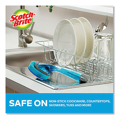 Scotch-Brite Non-Scratch Dishwand Refills, Blue, 2/Pack (MMM48312)