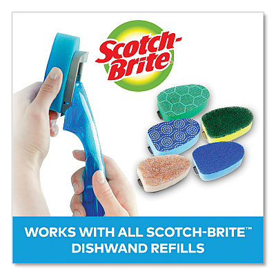 Scotch-Brite Non-Scratch Dishwand Refills, Blue, 2/Pack (MMM48312)