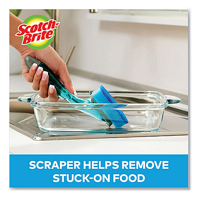 Scotch-Brite Non-Scratch Dishwand Refills, Blue, 2/Pack (MMM48312)