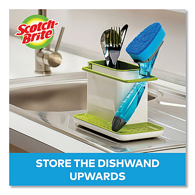 Scotch-Brite Non-Scratch Dishwand Refills, Blue, 2/Pack (MMM48312)