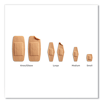 3M Nexcare DUO Bandages, Plastic, Assorted Sizes, 40/Pack (MMMDSA40)