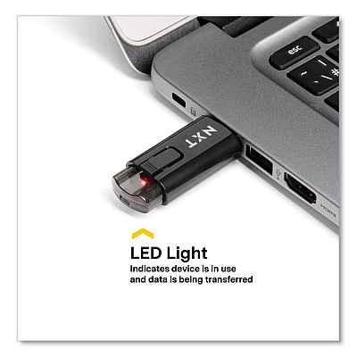NXT Technologies USB 3.2 Type-A Flash Drive, 32 GB, Black (61121)