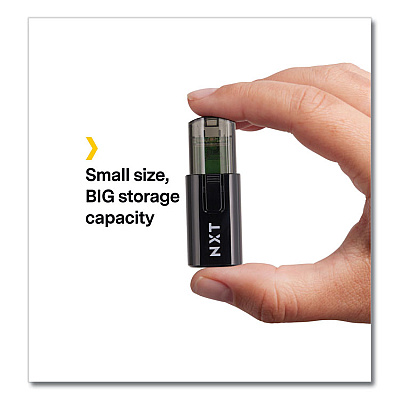 NXT Technologies USB 3.2 Type-A Flash Drive, 32 GB, Black (61121)