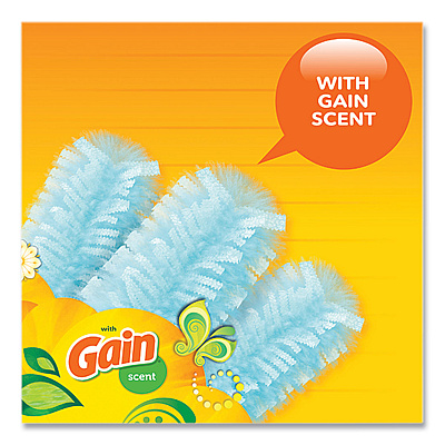 Swiffer Dusters Refill, Dust Lock Fiber, Blue, Gain Original Scent, 10/Pack (PGC08306)