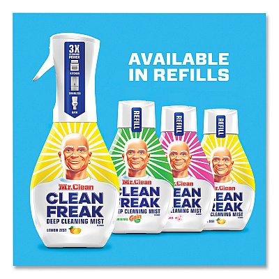 Mr. Clean Clean Freak Deep Cleaning Mist Multi-Surface Spray Refill, Lemon Zest, 16 oz Refill Bottle (PGC79130)