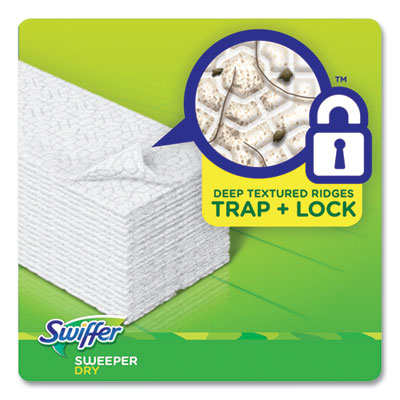Swiffer Dry Refill Cloths, 1-Ply, 10.63" x 8", Lavender and Vanilla, White, 52/Box (PGC99039)
