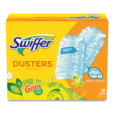 Swiffer Dusters Refill, Dust Lock Fiber, Blue, Gain Original Scent, 18/Pack (PGC99058)