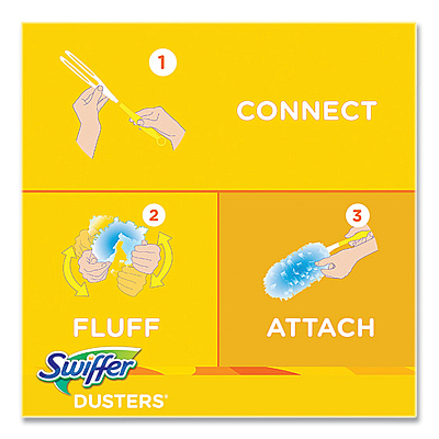 Swiffer Dusters Refill, Dust Lock Fiber, Blue, Gain Original Scent, 18/Pack (PGC99058)
