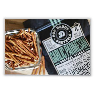 Performance Food Group Garlic Parmesan Pretzel Sticks, 3 oz Bag, 15/Carton (POY00557)