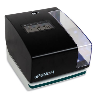 uPunch Digital Time Clock and Date Stamp Bundle, Black (PPZPK1100)