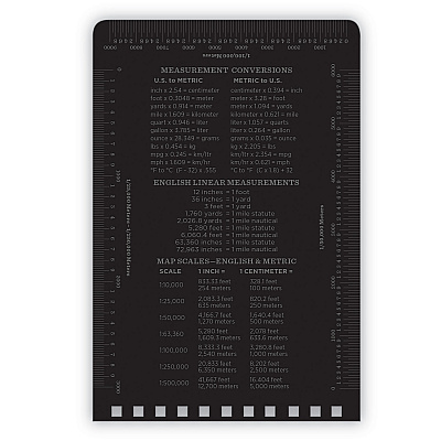 Rite in the Rain All-Weather Wire-O Notepad, Universal: Narrow Rule and Quadrille Rule, Black Cover, 50 White 3 x 5 Sheets (RIR735)