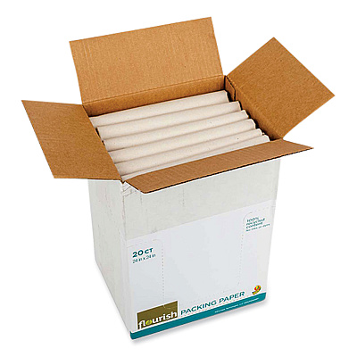 Shurtape 100% Recycled Paper Packing Sheets, 24" x 24", Natural, 20/Pack (SHU287431)