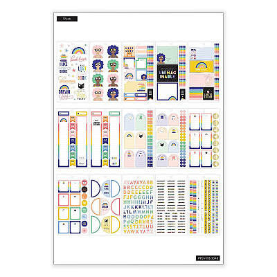 The Happy Planner me and my BIG ideas Stickers, Booklist Theme, 680 Stickers (THLPPSV1933048)