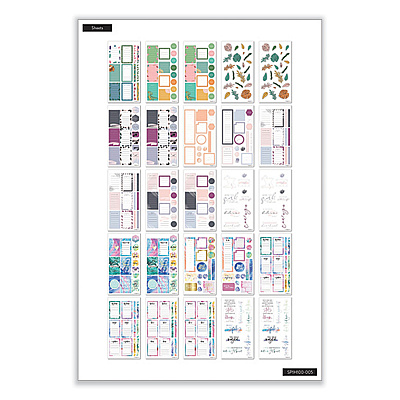 The Happy Planner All the Essentials Mega Value Pack Stickers, Productivity Theme, 2,172 Stickers (THLSP1H100005)