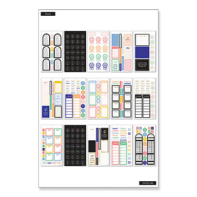 The Happy Planner Essentials Home Classic Stickers, Productivity Theme, 734 Stickers (THLSVP130149)