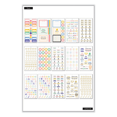 The Happy Planner Essentials Home Classic Stickers, Productivity Theme, 734 Stickers (THLSVP130149)