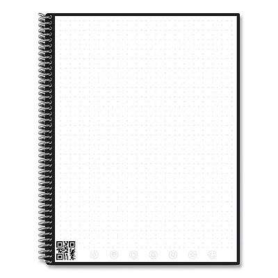 Rocketbook Core Smart Notebook, Dotted Rule, Red Cover, (16) 11 x 8.5 Sheets (RKBEVRLKCBG)
