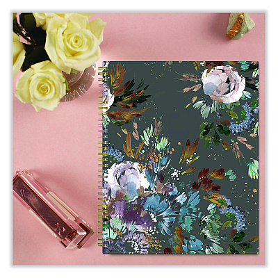 Blue Sky Kelly Ventura Midnight Garden Weekly/Monthly Planner, Floral Artwork, 11 x 8.5, Multicolor Cover, 12-Month (Jan to Dec): 2026 (140944)