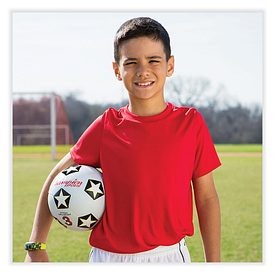 Champion Sports Rubber Sports Ball, For Soccer, No. 3 Size, White/Black (CSISRB3)