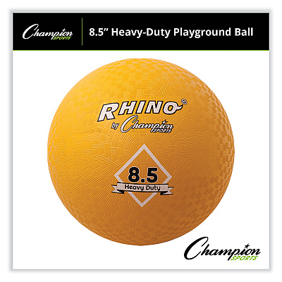 Champion Sports Heavy Duty Playground Ball, 8.5" Diameter, Yellow (CSIPG85HD)
