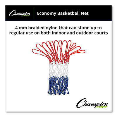 Champion Sports 4 mm Economy Basketball Net, 21 x 6 (CSI405)