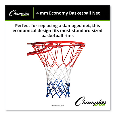 Champion Sports 4 mm Economy Basketball Net, 21 x 6 (CSI405)