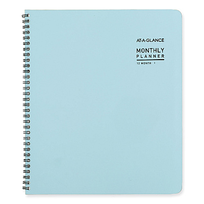 AT-A-GLANCE Contemporary Lite Monthly Planner, 11 x 9.5, Light Blue Cover, 12-Month (Jan to Dec): 2026 (7026XL38)