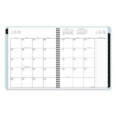 AT-A-GLANCE Contemporary Lite Monthly Planner, 11 x 9.5, Light Blue Cover, 12-Month (Jan to Dec): 2026 (7026XL38)