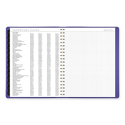 AT-A-GLANCE Contemporary Weekly/Monthly Planner, 11.38 x 9, Purple Cover, 12-Month (Jan to Dec): 2026 (70940X14)