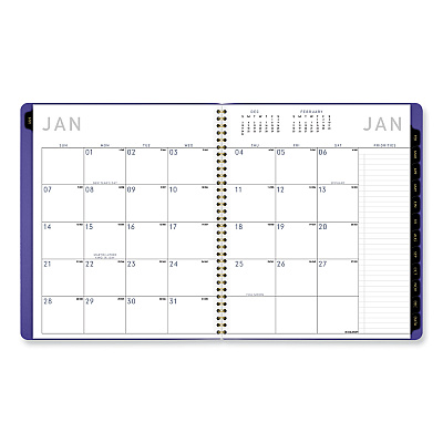 AT-A-GLANCE Contemporary Monthly Planner, 11.38 x 9.63, Burgundy Cover, 12-Month (Jan to Dec): 2026 (70250X14)