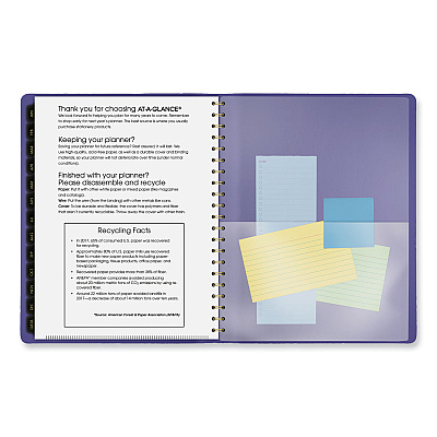 AT-A-GLANCE Contemporary Weekly/Monthly Planner, 11.38 x 9, Purple Cover, 12-Month (Jan to Dec): 2026 (70940X14)