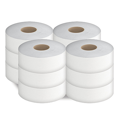 Cascades PRO Select Jumbo Bath Tissue, Septic Safe, 2-Ply, White, 3.3" x 750 ft, 12/Carton (CSDB230)